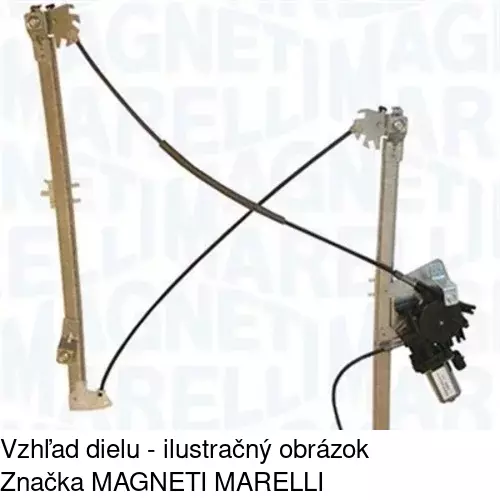 Elektrický mechanizmus okna dverí 2050PSE1 /POLCAR/ - obr. 5