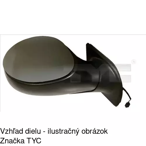 Vonkajšie zrkadlo POLCAR 2315527E - obr. 2