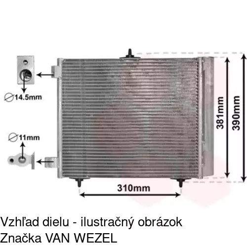 Chladiče klimatizácie POLCAR 2316K8C2S