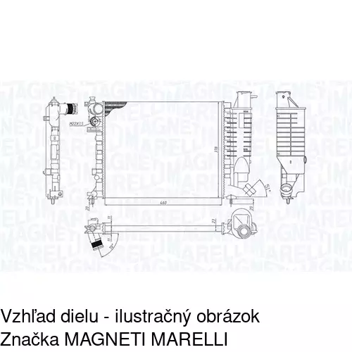 Chladiče vody POLCAR 232608-3 - obr. 1