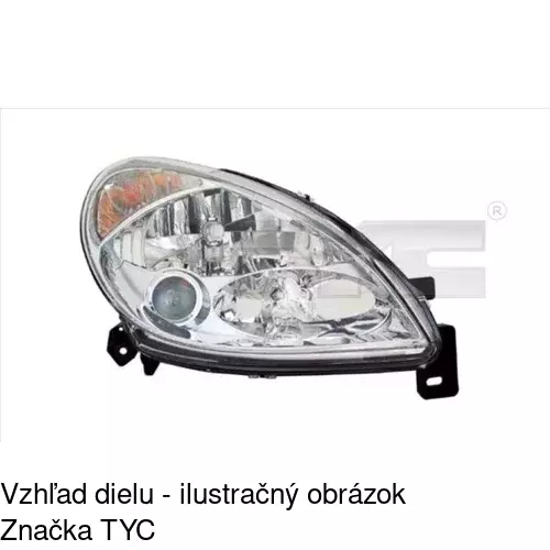 Hlavný reflektor POLCAR 232809-E