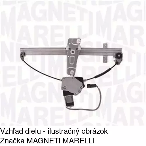 Elektrický mechanizmus okna dverí POLCAR 2406PSE2