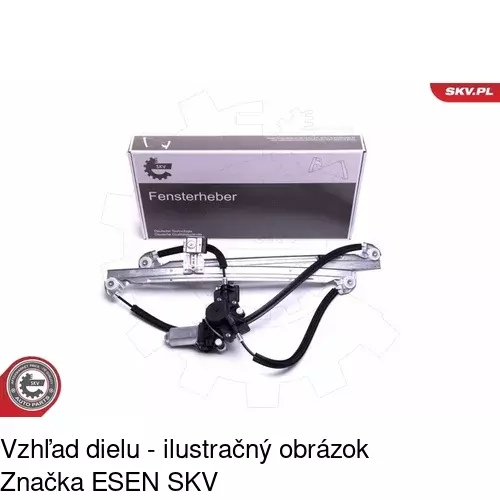 Elektrický mechanizmus okna dverí POLCAR 2421PSE2 - obr. 4