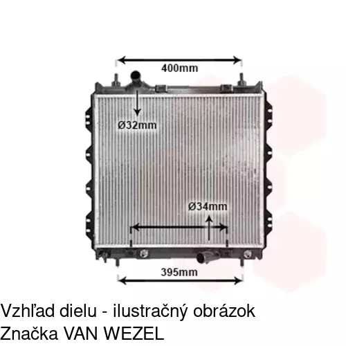 Chladiče vody POLCAR 2450081K - obr. 2