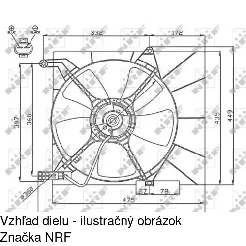 Ventilátory chladičov POLCAR 250023W2 - obr. 1