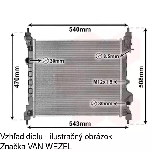 Chladiče vody POLCAR 250208-2 - obr. 1