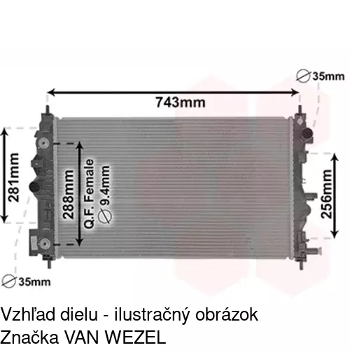 Chladiče vody POLCAR 250808-2 - obr. 1