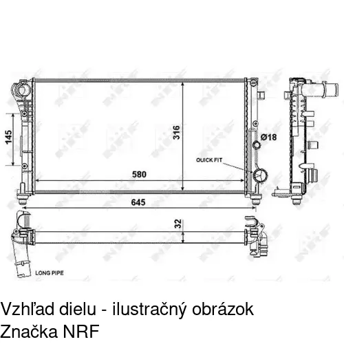 Chladiče vody POLCAR 300308A3 - obr. 2