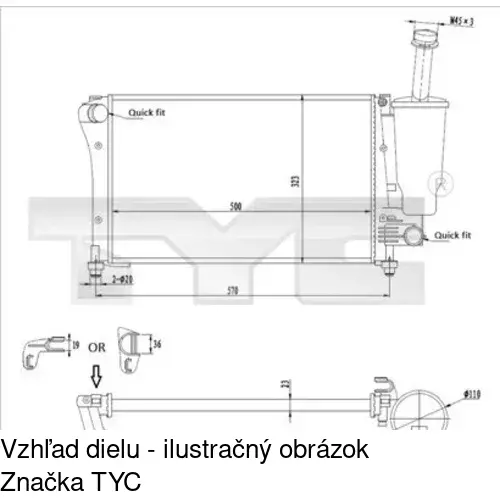 Chladiče vody POLCAR 300308A5 - obr. 3