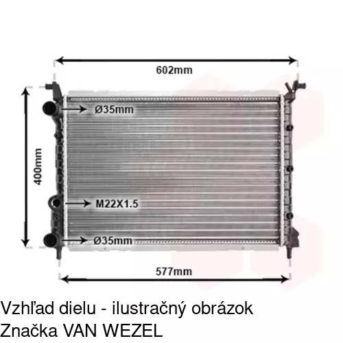 Chladiče vody POLCAR 300508A4 - obr. 2