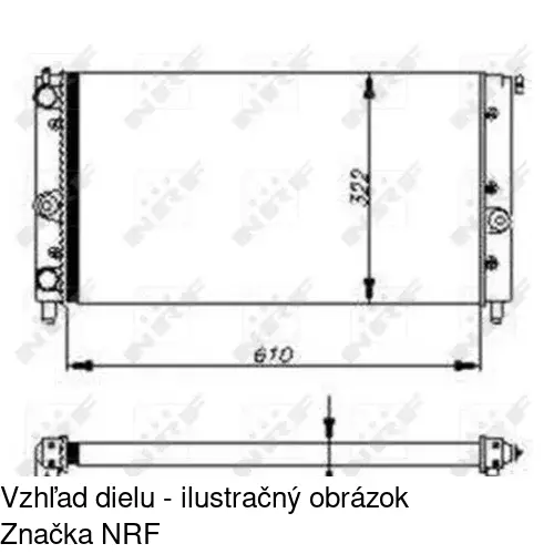 Chladiče vody POLCAR 301408-1