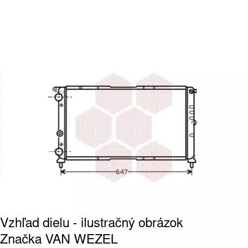 Chladiče vody POLCAR 301708-4 - obr. 1