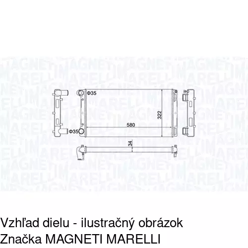 Chladiče vody 302208A2 /POLCAR/