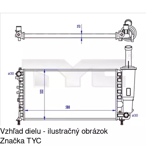 Chladiče vody POLCAR 302308-6