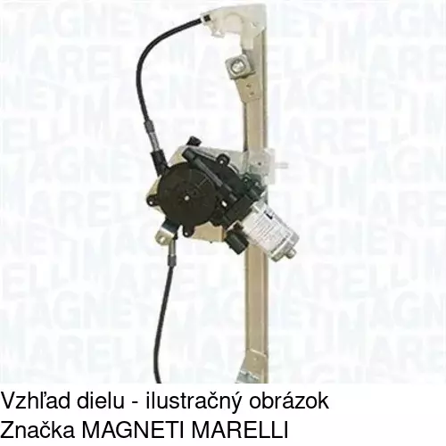 Elektrický mechanizmus okna dverí POLCAR 3024PSE3