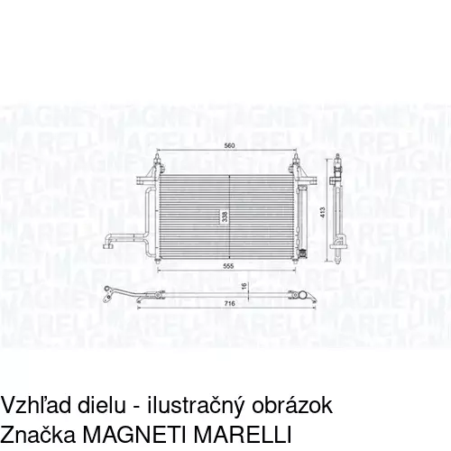 Chladiče klimatizácie POLCAR 3030K8C1