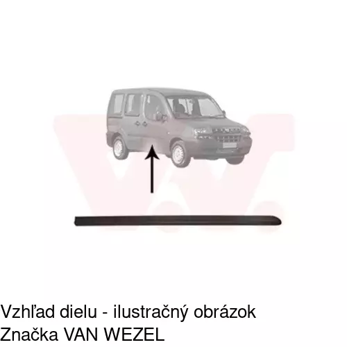 Lišta dverí POLCAR 30400031