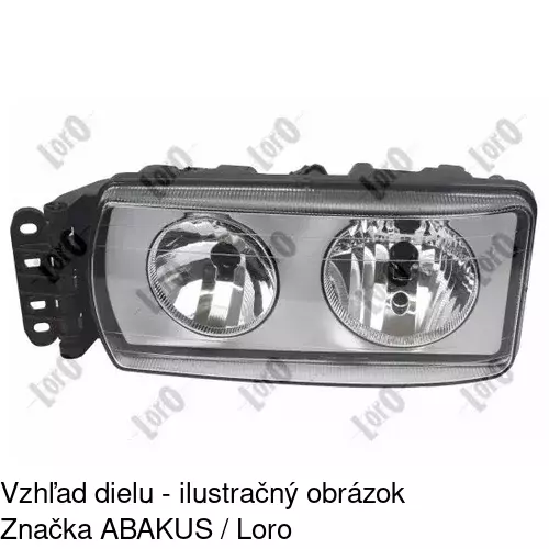 Hlavný reflektor POLCAR 305609-E - obr. 2