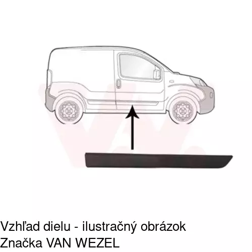 Lišta dverí POLCAR 30850031