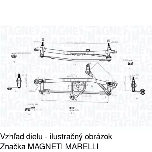 Náhon stieračov s motorom POLCAR 3085ZWP2 - obr. 4