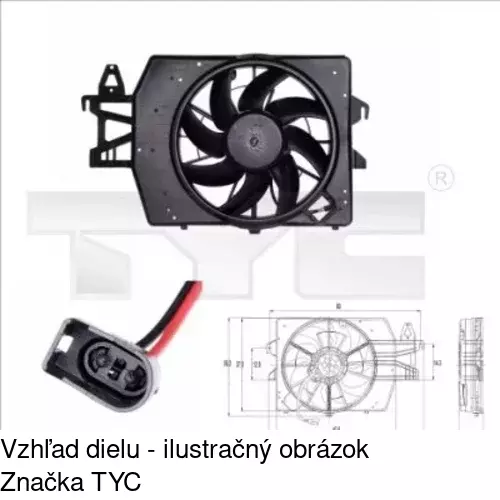 Ventilátory chladičov POLCAR 320723W1