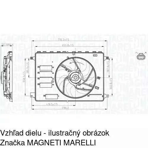 Ventilátory chladičov POLCAR 321923W1-1 - obr. 1