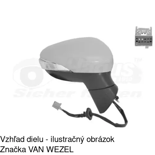 Vonkajšie zrkadlo POLCAR 3238525E - obr. 2