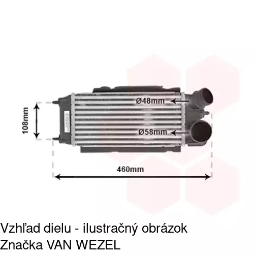 Chladiče vzduchu (Intercoolery) 3238J8-1 /POLCAR/ - obr. 2