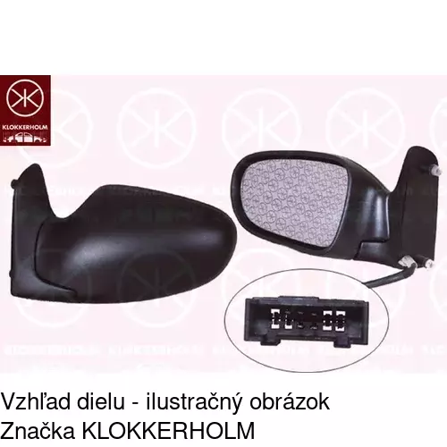 Vonkajšie zrkadlo 3240514E /POLCAR/ - obr. 1