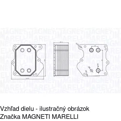 Chladiče oleja 3248L8-1 /POLCAR/ - obr. 3