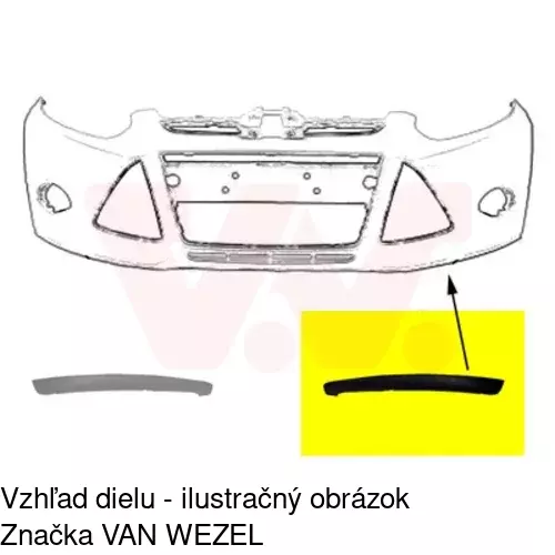 Spojler predného nárazníka 32C125-1 /POLCAR/ - obr. 1