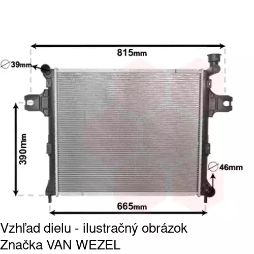 Chladiče vody POLCAR 343008-2 - obr. 1