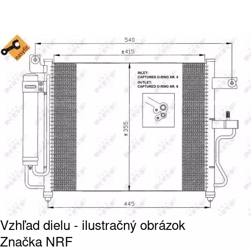 Chladiče klimatizácie POLCAR 4007K8C1