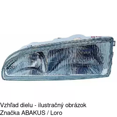 Hlavný reflektor POLCAR 406110-E