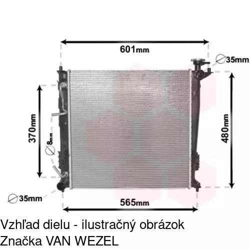 Chladiče vody 410408-3 /POLCAR/