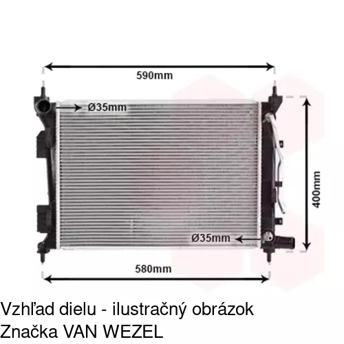 Chladiče vody POLCAR 41B108-2 - obr. 2