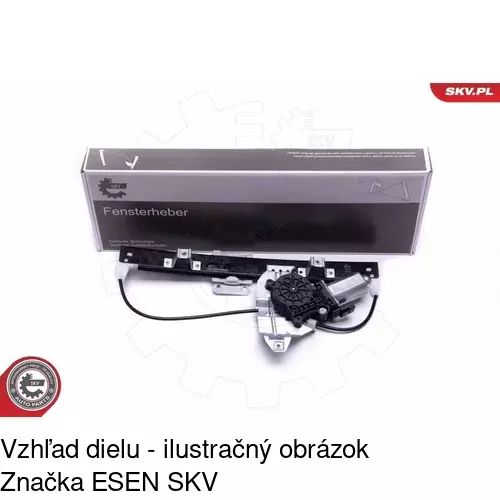 Elektrický mechanizmus okna dverí POLCAR 4311PSE3 - obr. 4