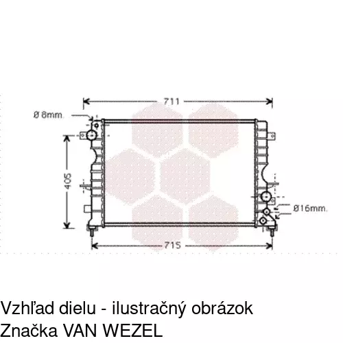 Chladiče vody POLCAR 432208-1 - obr. 2