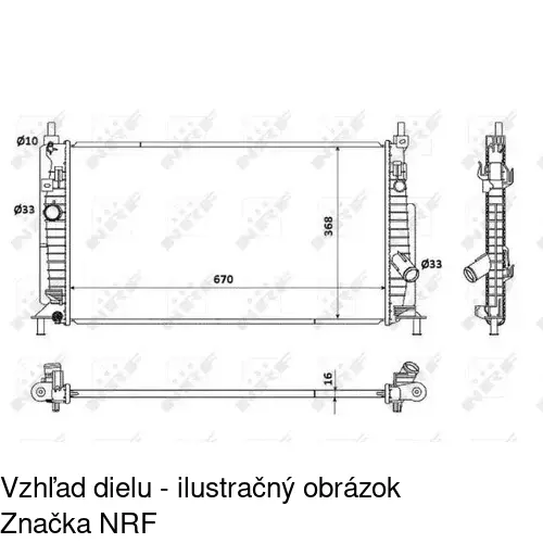 Chladiče vody POLCAR 454208-1