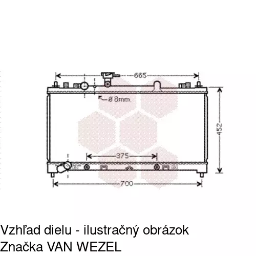 Chladiče vody POLCAR 456008-3 - obr. 1