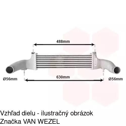 Chladiče vzduchu (Intercoolery) POLCAR 5002J8-1 - obr. 1