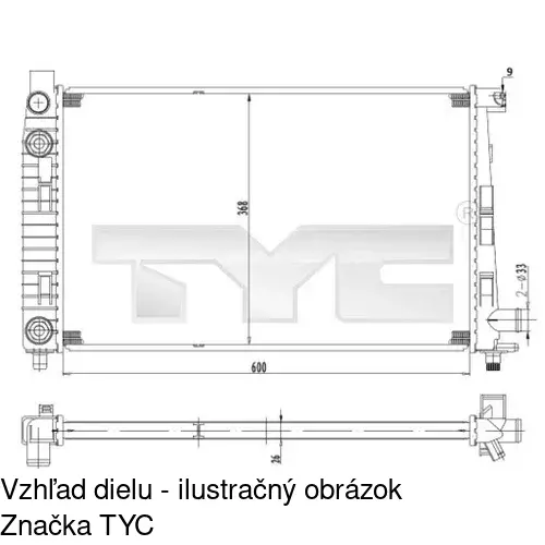 Chladiče vody POLCAR 500508-5