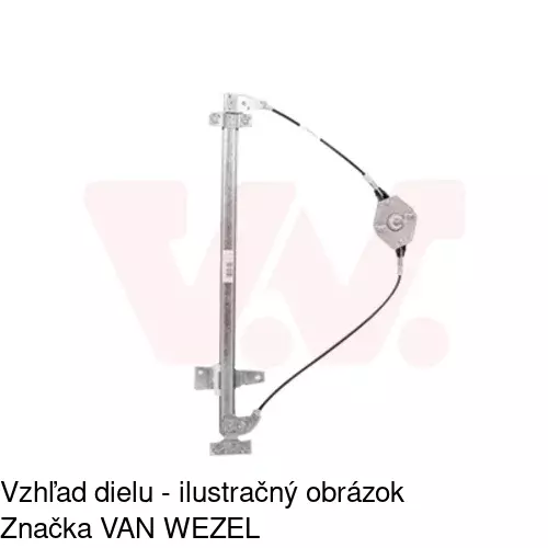 Elektrický mechanizmus okna dverí POLCAR 5012PSE2 - obr. 2