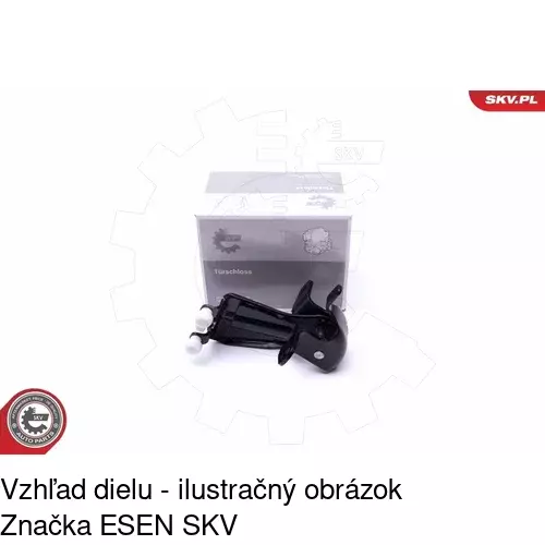 Vozík - kolieska pant posuvných dverí POLCAR 5012Z-76 - obr. 2