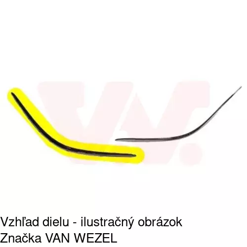 Lišta nárazníka POLCAR 502507-6