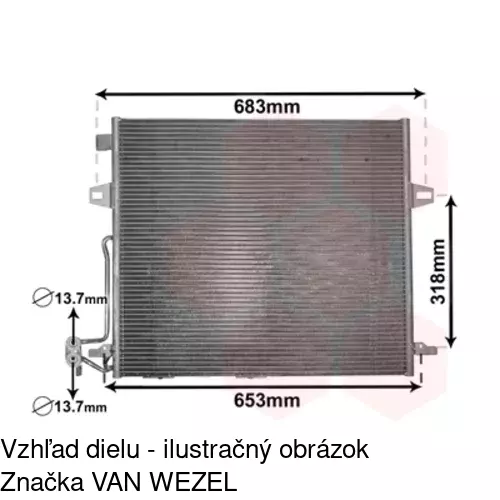 Chladiče klimatizácie 5045K8C1 /POLCAR/ - obr. 3