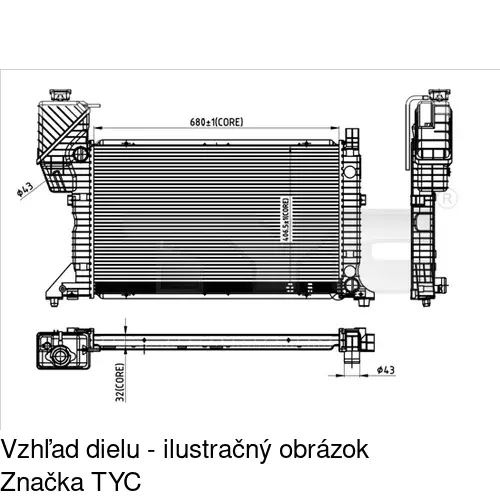 Chladiče vody POLCAR 506208-2