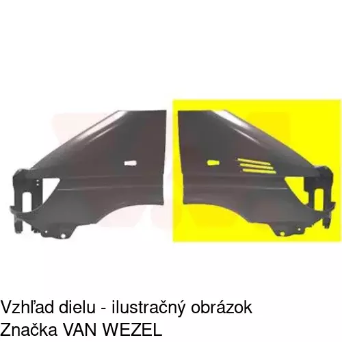 Predný blatník 506301 /POLCAR/ - obr. 3