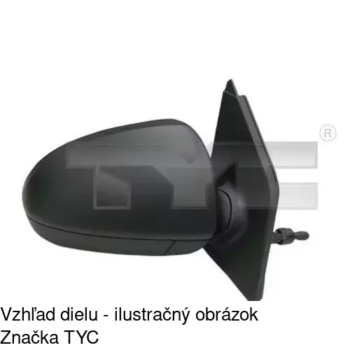 Vonkajšie zrkadlo POLCAR 5098521E