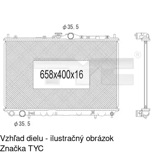 Chladiče vody POLCAR 5210081K